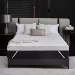 Image of 4" Ultra Comfort Latex Foam Mattress Topper - Double - White