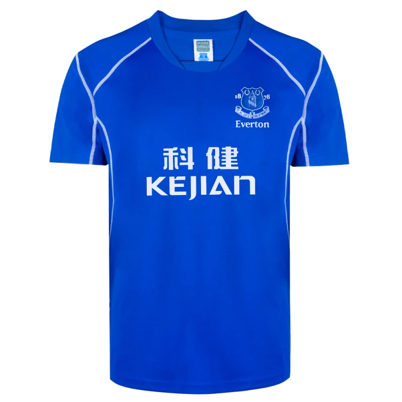 Image of Score Draw Everton 2002 Retro Football Shirt EVER02HPYSS-M M Mens Sportswear