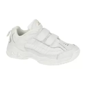 Image of Mirak Contender Touch Fastening Trainer Unisex White UK Size 4