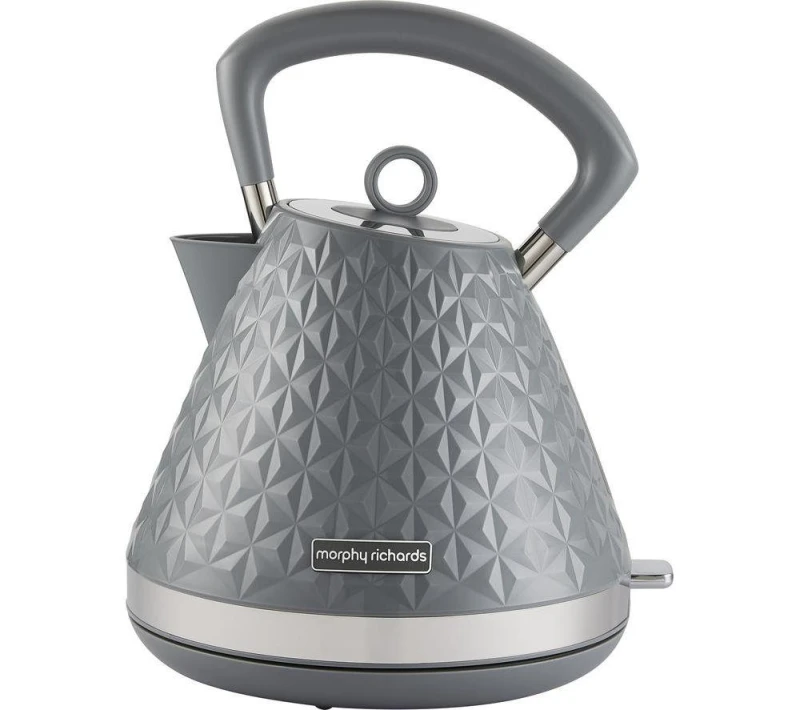 Image of Morphy Richards Vector Traditional Kettle - Grey, Silver/Grey 5056765400185