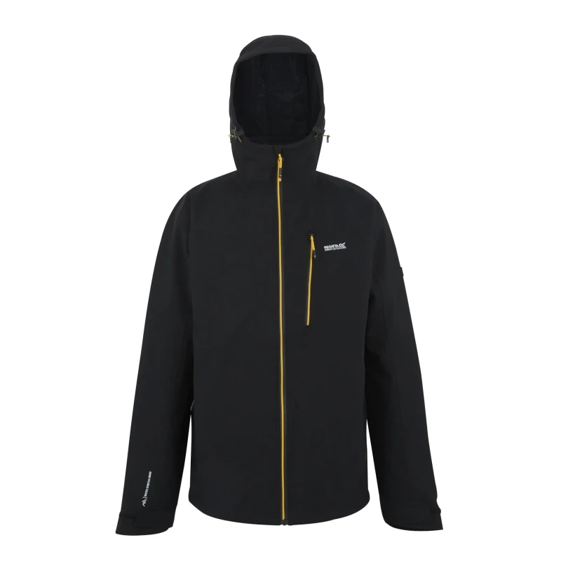 Image of Regatta Regatta Men Wentwood Waterproof 3 in 1 Jacket in Jet Black Size: Medium Jet Black M Male 5063516128557