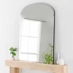 Image of Yearn Mirrors Yearn Delicacy Large Mantle Mirror Black Bevelled 91 X 120cm