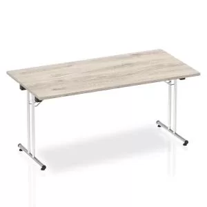 Image of Impulse 1600 Folding Rectangular Table Grey Oak