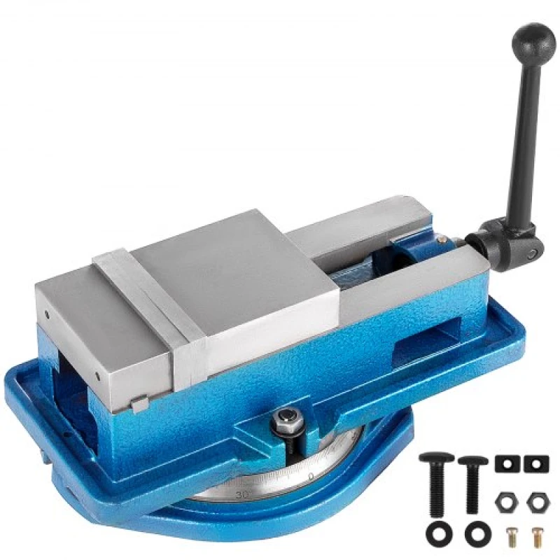 Image of VEVOR Mophorn 4" Precision Milling Machine Vise, 360° Swivel Base, Accu Lock Bench Vice Clamp, 100mm Jaw Width, for Milling and Drilling Machine T