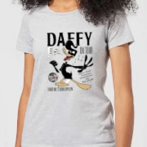 Image of Looney Tunes Daffy Concert Womens T-Shirt - Grey - M