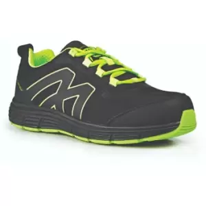 Image of Lightweight Safety Trainer - Black/Lime Size 9 - Black/Lime - Rugged Terrain