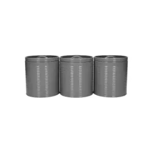 Image of KitchenCraft Canisters 3 Piece Set Grey