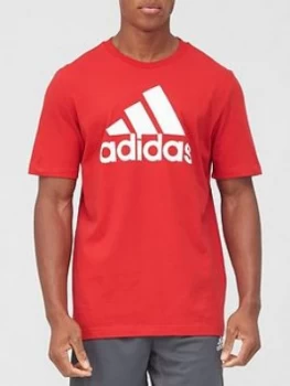 Image of adidas BOS T-Shirt - Red, Size 2XL, Men