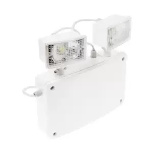 Image of Channel Smarter Safety Grove 15W Emergency LED Twin Floodlight GU32 IP65 - E-GR-NM3-LED-IP65-2-ST