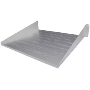 Image of Intellinet 19" Cantilever Shelf 2U 2-Point Front Mount 250mm Depth Max 25kg Grey Three Year Warranty