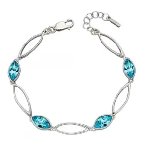 Image of Twist Navette Aqua Bohemia Crystal Bracelet B5211A