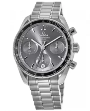 Image of Omega Speedmaster Co-Axial Chronograph 38mm Grey Dial Steel Mens Watch 324.30.38.50.06.001 324.30.38.50.06.001