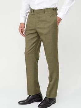 Image of Skopes Tailored Moonen Trousers - Olive Check