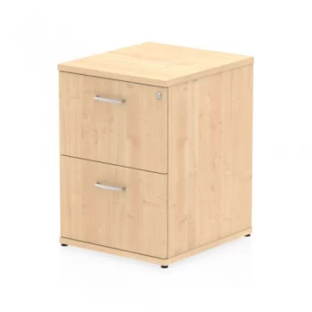 Image of Trexus 2 Drawer Filing Cabinet 500x600x800mm Maple Ref I000252