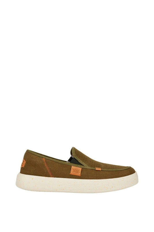 Image of HEYDUDE 'Sunapee Coastline' Classic Slip On Shoes Olive