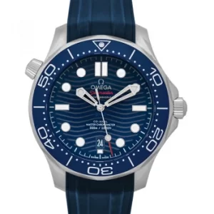 Image of Seamaster Diver 300 M Co-Axial Master Chronometer 42mm Automatic Blue Dial Stainless Steel Mens Watch