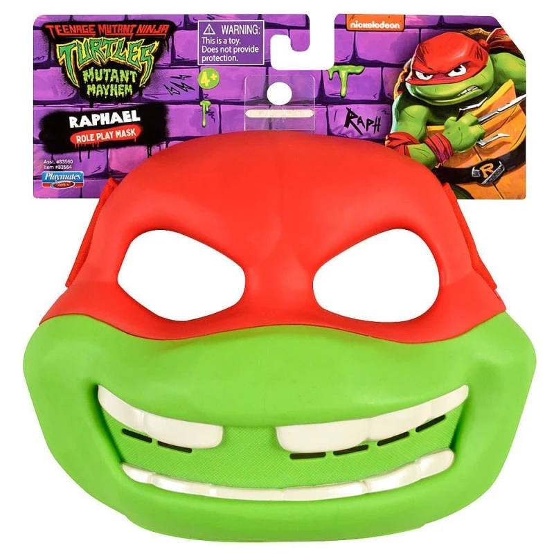 Image of Nickelodeon TMNT: MUTANT MAYHEM RAPHAEL ROLE PLAY MASK Figures One Size Black 80366690000