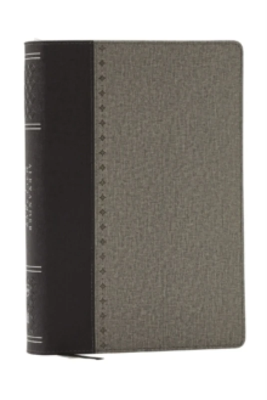 Image of Alexander Maclaren Study Bible: Encouragement and Insights for a Christ-Centered Life (NKJV, Black/Gray Leathersoft, Comfort Print) Leather / fine bin