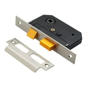 Image of BQ Nickel Effect Bathroom Lock