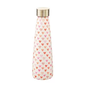 Image of Sass & Belle Red Love Heart Stainless Steel Water Bottle