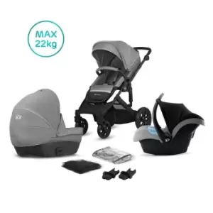 Image of Kinderkraft Prime Lite 3 In 1 Travel System - Grey