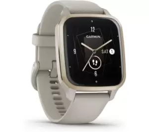 Image of Garmin Venu Sq 2 Music - French Grey & Cream Gold,Silver/Grey