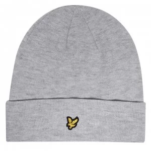 Image of Lyle and Scott Basic Logo Beanie - Grey Marl D24
