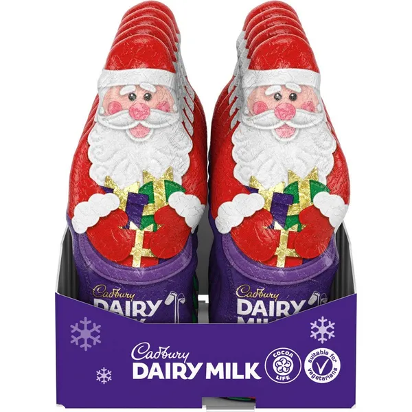 Image of Cadbury Gifts Direct Cadbury Dairy Milk Hollow Chocolate Santa 100g 4084104