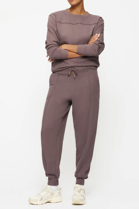 Image of KBX Womens Jessica Sweat Jogger in Brown Size: 10 Brown Female 10
