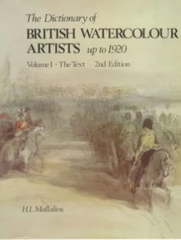 Image of The Dictionary of British Watercolour Artists. Hardback