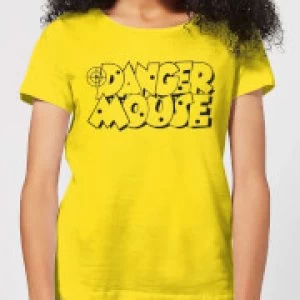 Image of Danger Mouse Target Womens T-Shirt - Yellow - S