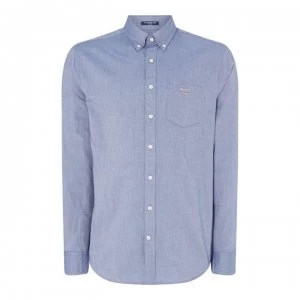 Image of Gant Long Sleeve Oxford Shirt - Navy 423