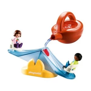 Image of Playmobil Water Seesaw with Watering Can Playset