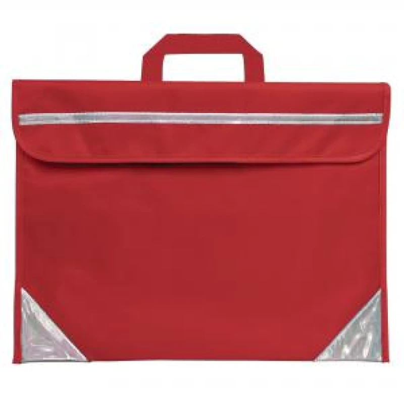 Image of Duo Unprinted Book Bag Red