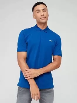 Image of HUGO Donos222 Regular Fit Polo Shirt, Navy Size M Men