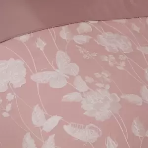 Image of Emma Barclay Butterfly Meadow Duvet King Bed, 100% Polyester, Blush Pink