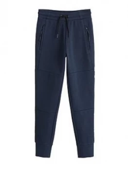 Image of Mango Boys Zip Pocket Joggers - Navy, Size 5 Years