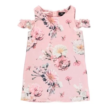 Image of Firetrap Cold Shoulder Dress Baby Girls - Pink Floral