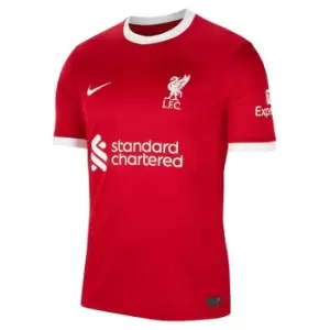 Image of Nike Liverpool Home Shirt 2023 2024 Adults - Red