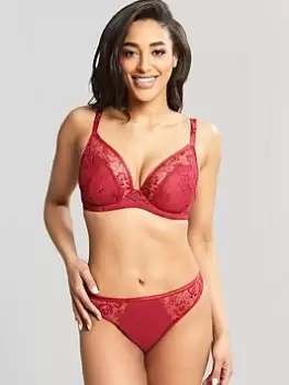 Image of Panache Yasmin Plunge Bra - Ruby, Red, Size 36F, Women