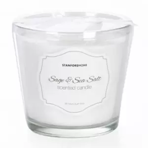 Image of Stanford Home 3 Wick Candle Jar - Sage & Sea Salt