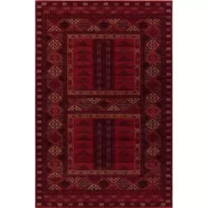 Image of Mastercraft Kashqai 4346/300 Rug - 80x160cm, Wool - Red