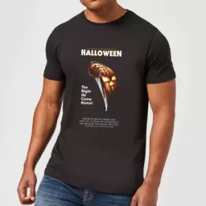 Image of Halloween Poster Mens T-Shirt - Black - M