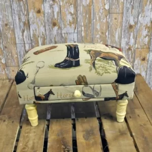 Image of Equestrian Footstool with Drawer