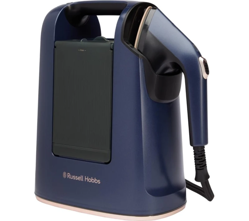 Image of Russell Hobbs Steam Genie 2in1 Maestro Clothes Steamer - Midnight Blue 5038061168716