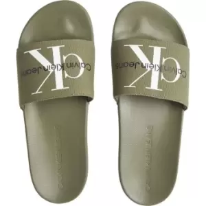 Image of Calvin Klein Jeans Monogram Slide - Green