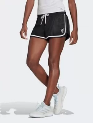 Image of adidas Club Tennis Shorts, White/Black, Size L, Women