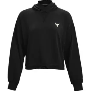 Image of Under Armour Project Rock Terry Hoodie Womens - Black