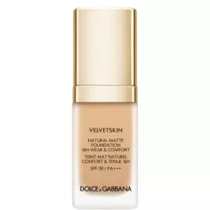 Image of Dolce & Gabbana New Velvet Skin Foundation 30ml (Various Colours) - N210 Cream