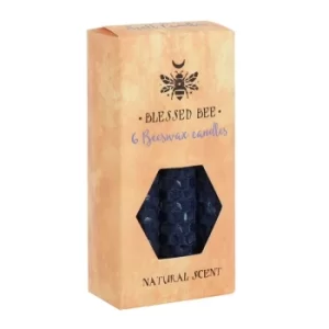 Image of Pack of 6 Blue Beeswax Spell Candles
